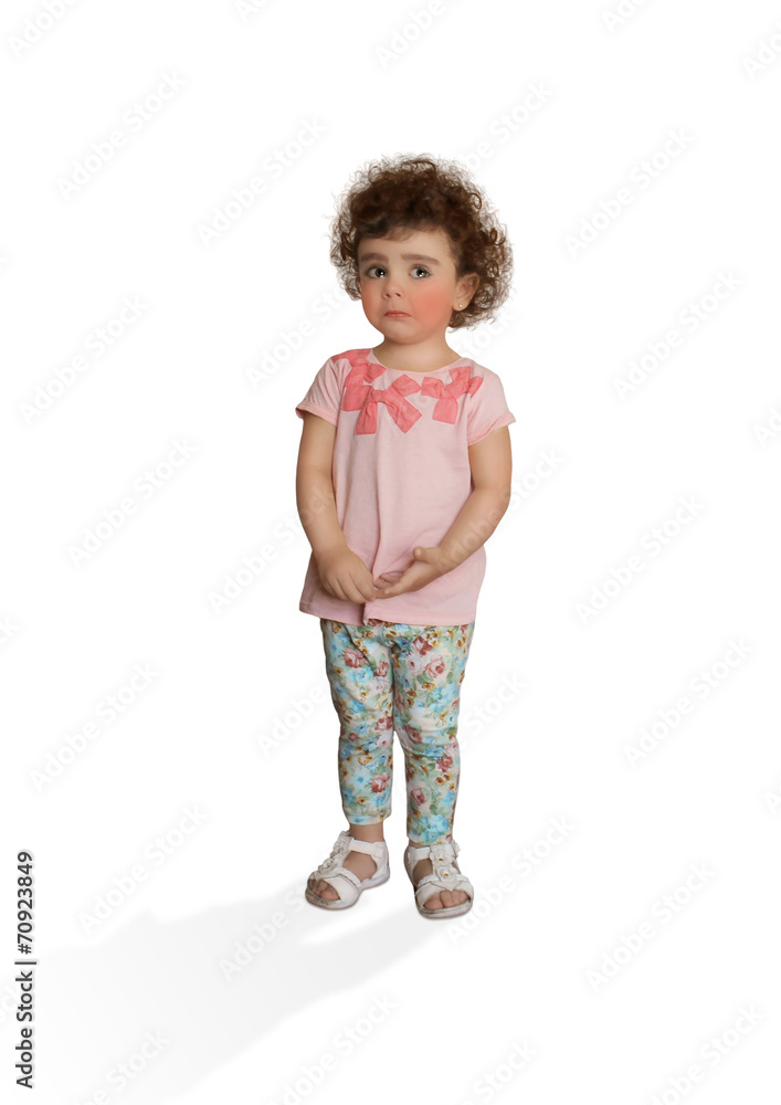Little girl with tears in her eyes Little girl with tears in her eyes