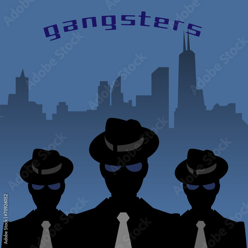 Abstract mafia or gangster background, vector