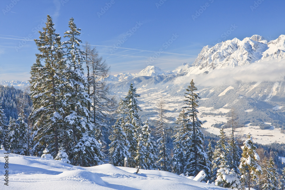 Mountain landscape. Schladming. Austria