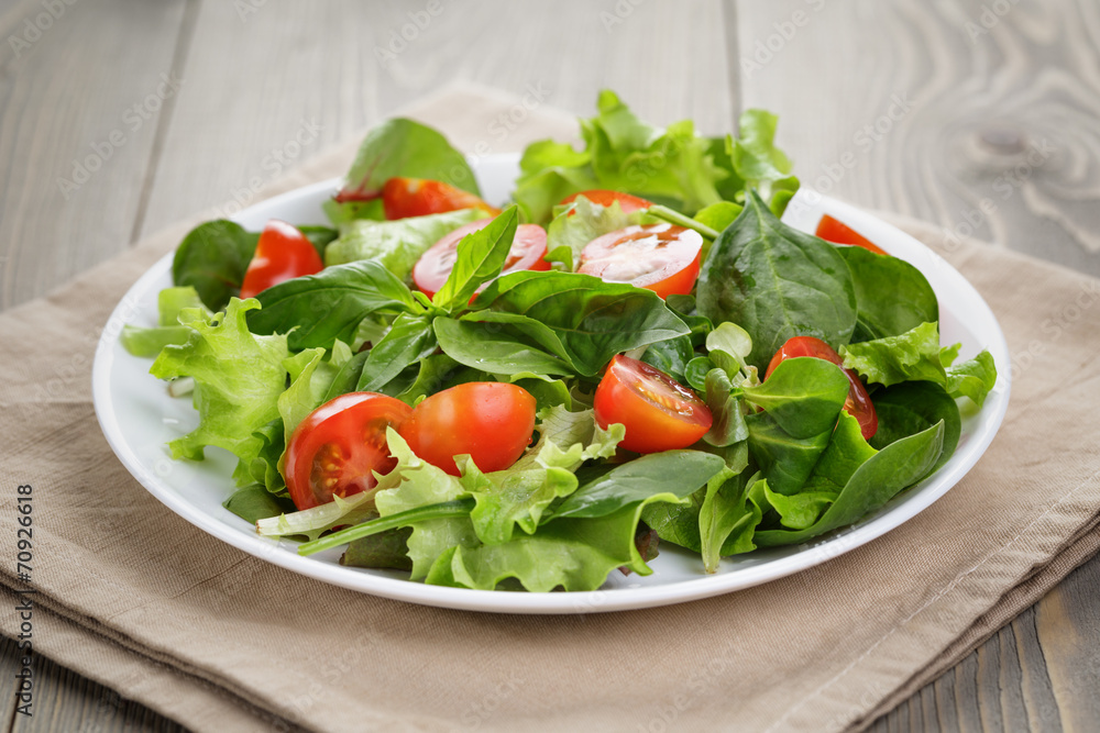 summer salad with tomatoes