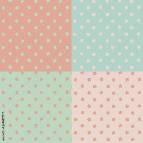 Stars seamless pattern. Vec...