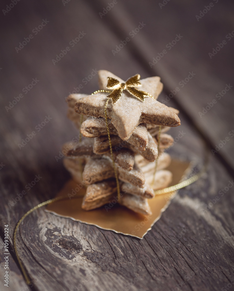 Stack of lovely Christmas cookies