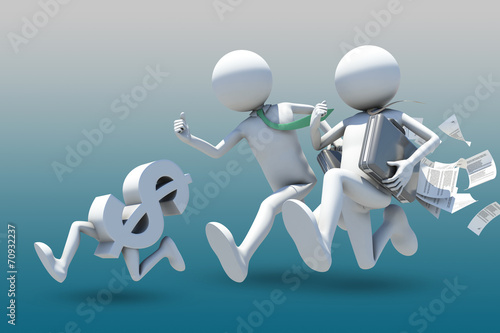 Tableau sur toile course aux profits