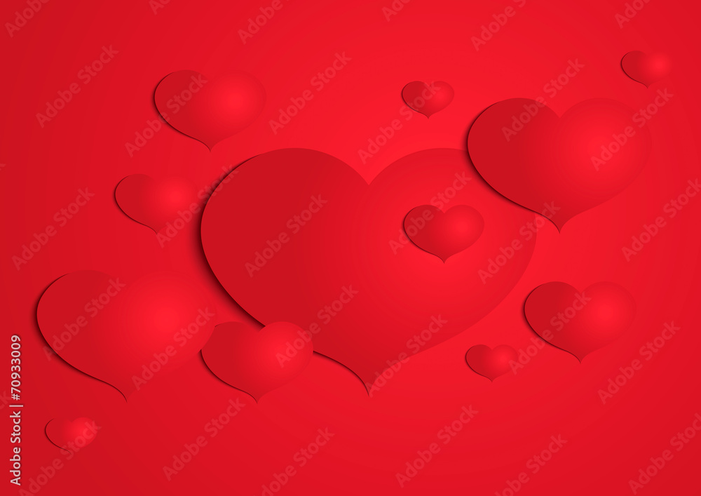 Abstract paper heart background