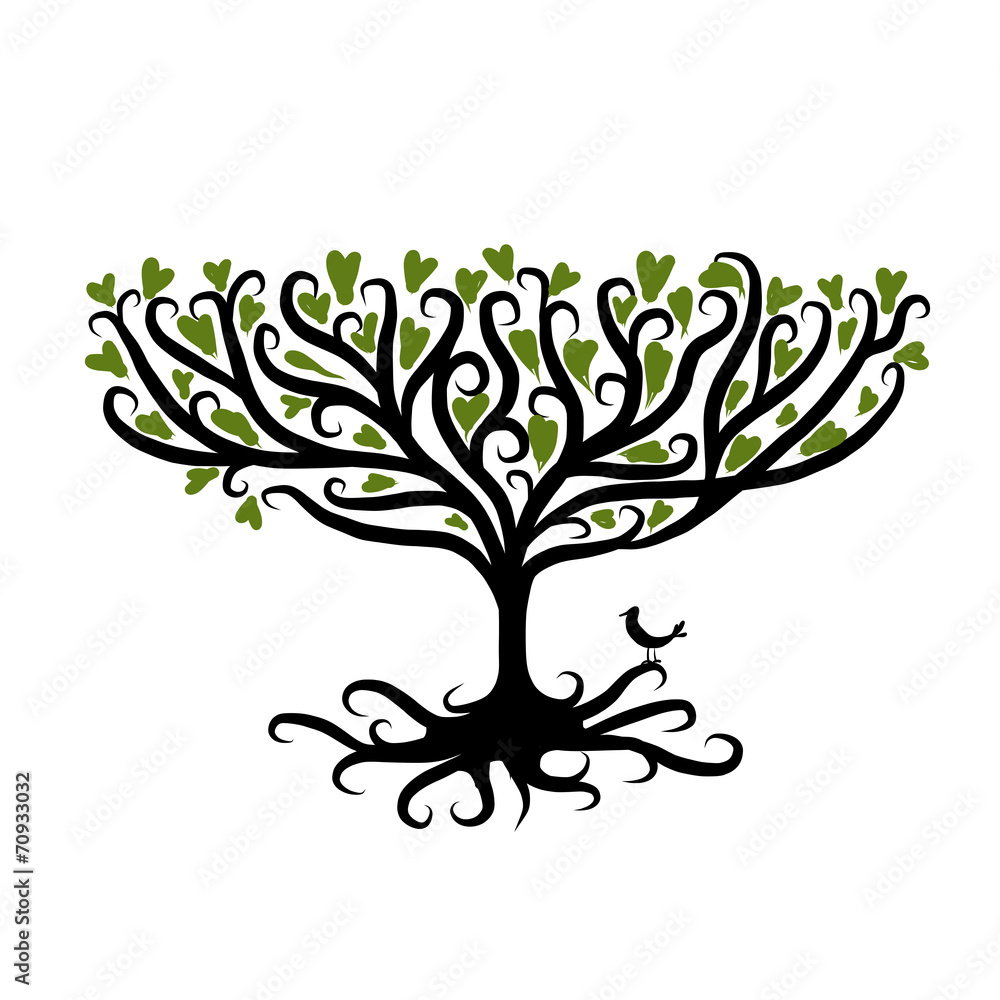 Fototapeta premium Art tree for your design