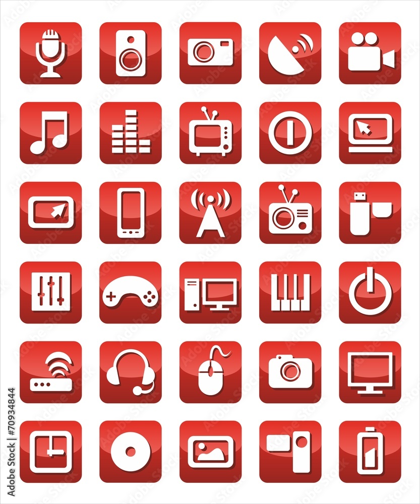 Иконки медиа красные. Icons media red Иконки медиа красные. Icons media red