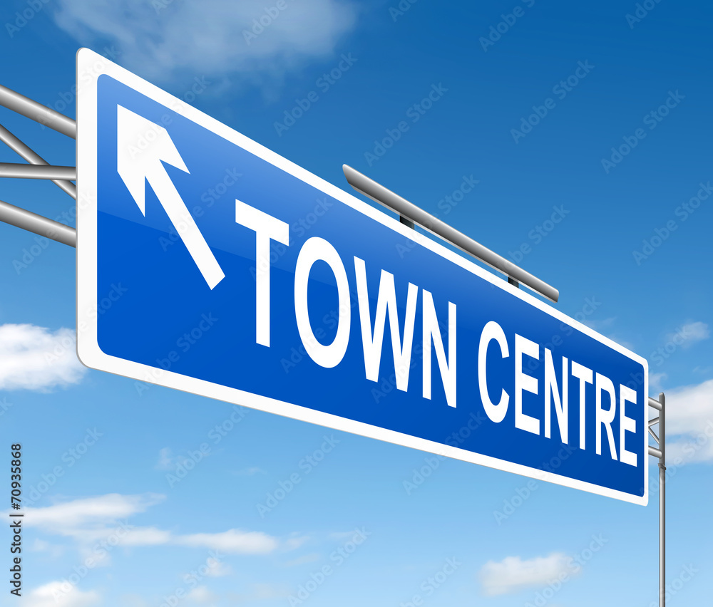 Obraz premium Town centre concept.