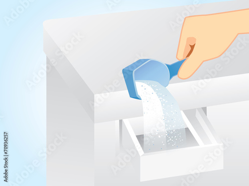 -Mix-washing-powder-in-washing-machine