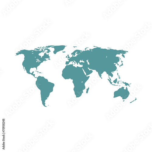 entire map of world. Vector illustration..
