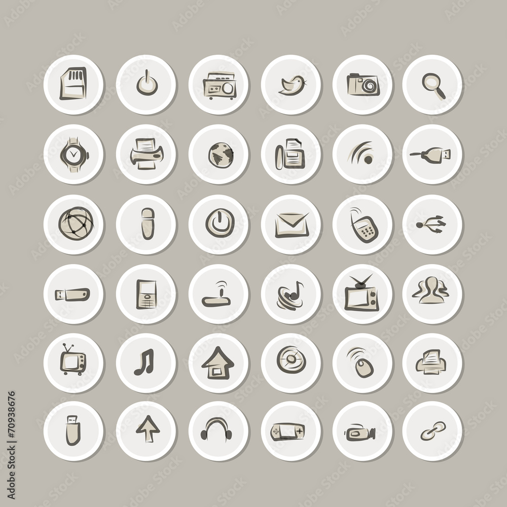 IT icons collection for your design IT icons collection for your design