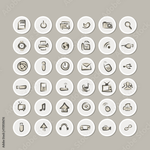 IT icons collection for your design