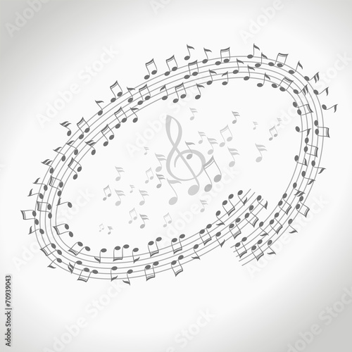 Vector design element Music notes concept illustration