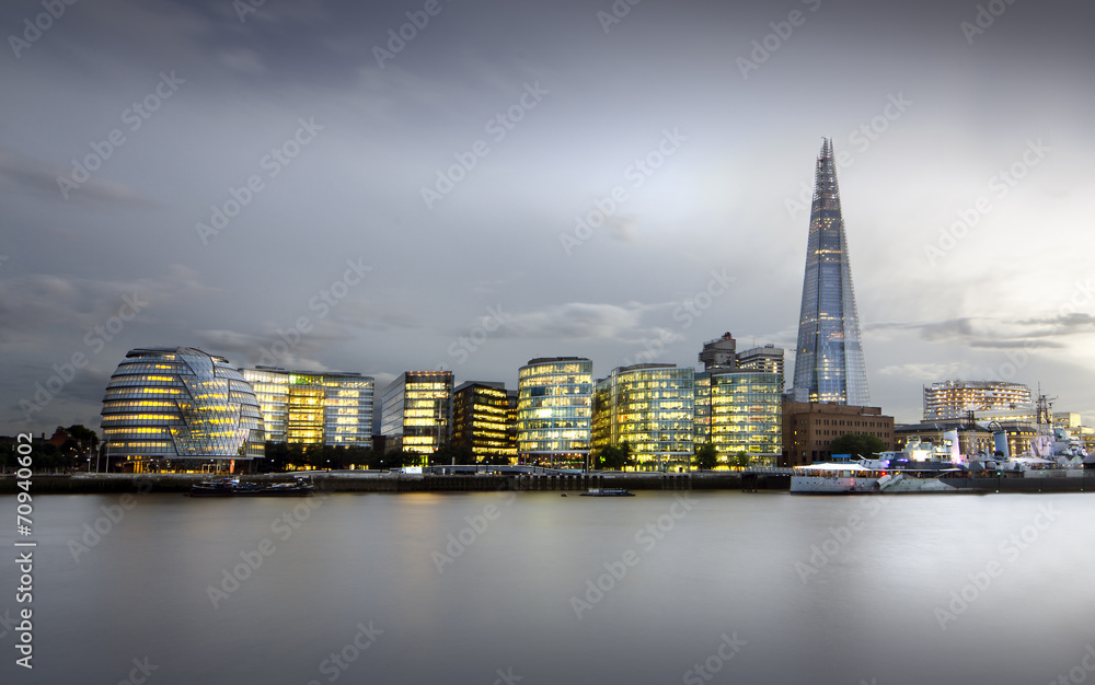City of London Skyline - obrazy, fototapety, plakaty 