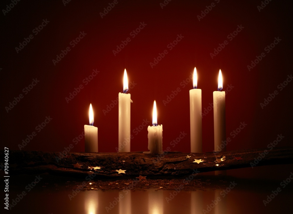 Kerzen, weihnachtlich