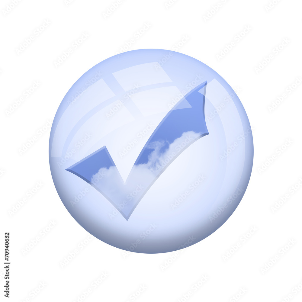 Icone nuage : accepter Icone nuage : accepter