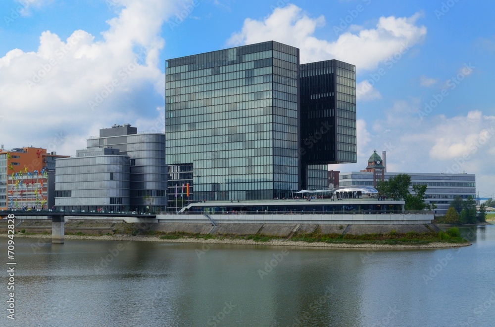 Dusseldorf Panorama with river Dusseldorf Panorama with river