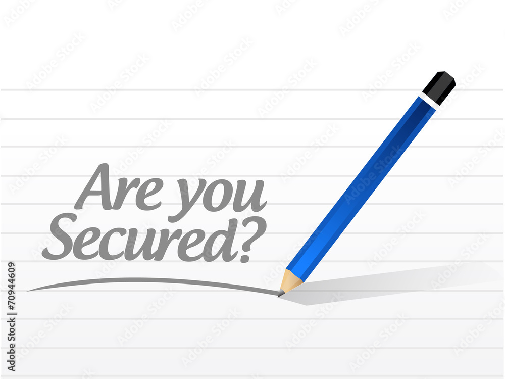 are you secured message illustration design are you secured message illustration design