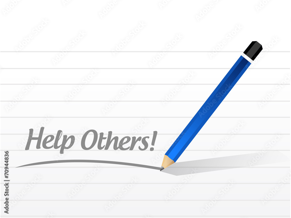 help others message illustration design help others message illustration design