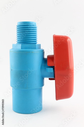 Wallpaper Mural PVC ball valve on white background. Torontodigital.ca
