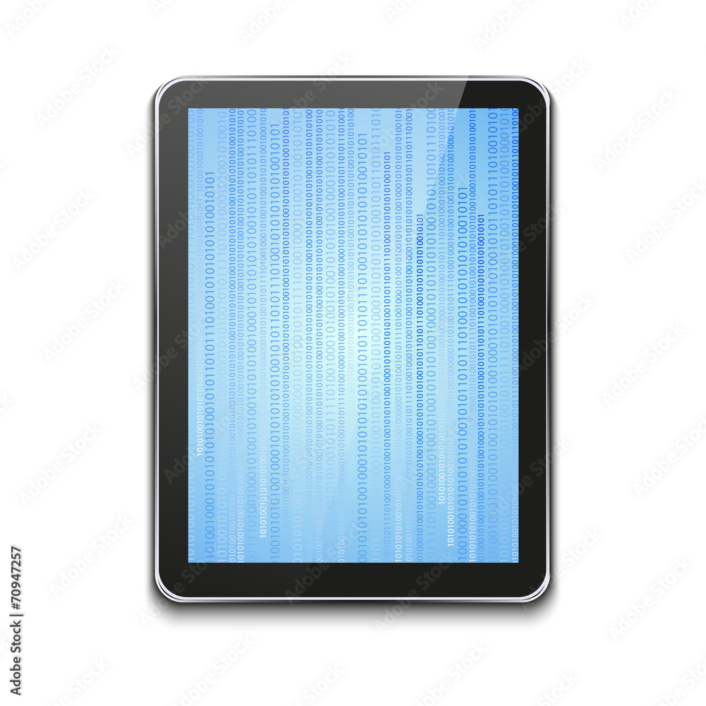 vector modern computer tablet on white vector modern computer tablet on white