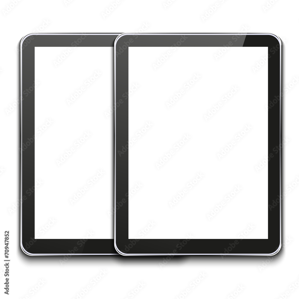 vector modern computer tablet on white vector modern computer tablet on white