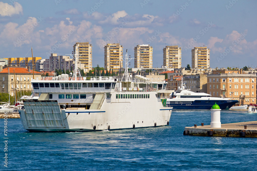 Zadar ferry and yacht harbor