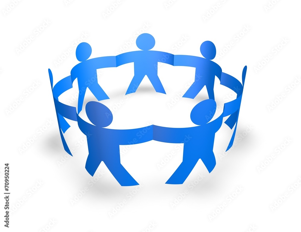 team, teamwork concept with blue 3d people holding hands team, teamwork concept with blue 3d people holding hands