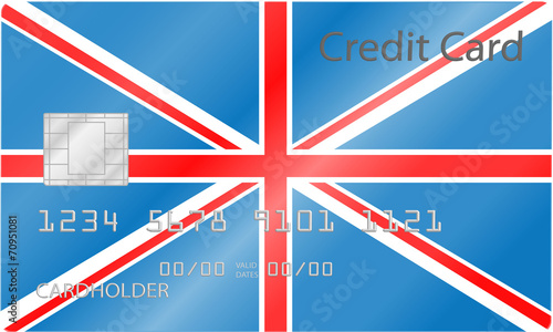 Kreditkarte Großbritannien Design