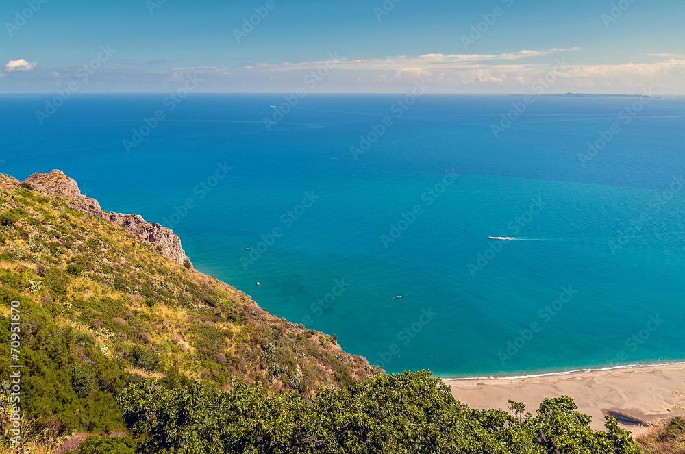 The coast,Tindari,Messina.