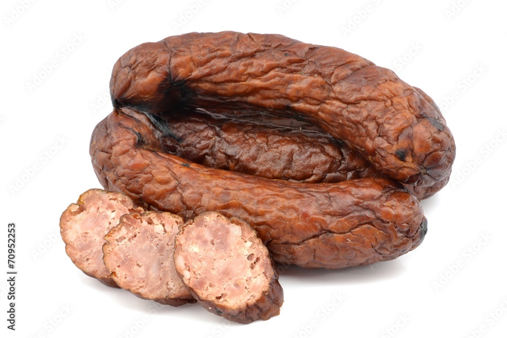 Obraz premium slightly dried sausage