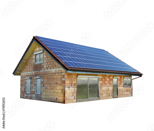 Einfamilienhaus mit Solardach