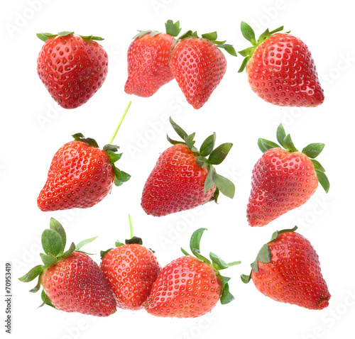 Fototapeta Naklejka Na Ścianę i Meble -  Strawberries berry isolated on white background