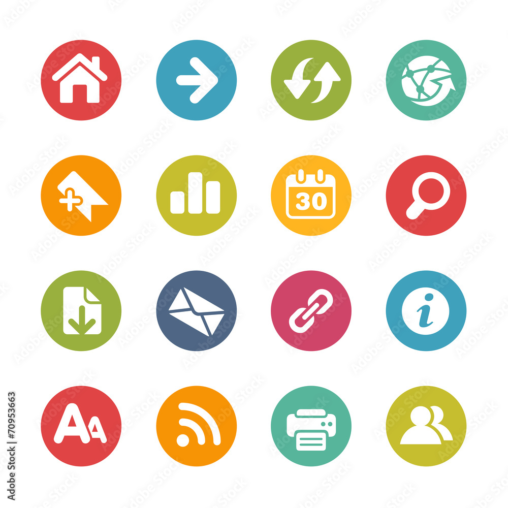 Surf the Net Icons -- Fresh Colors Series Surf the Net Icons -- Fresh Colors Series