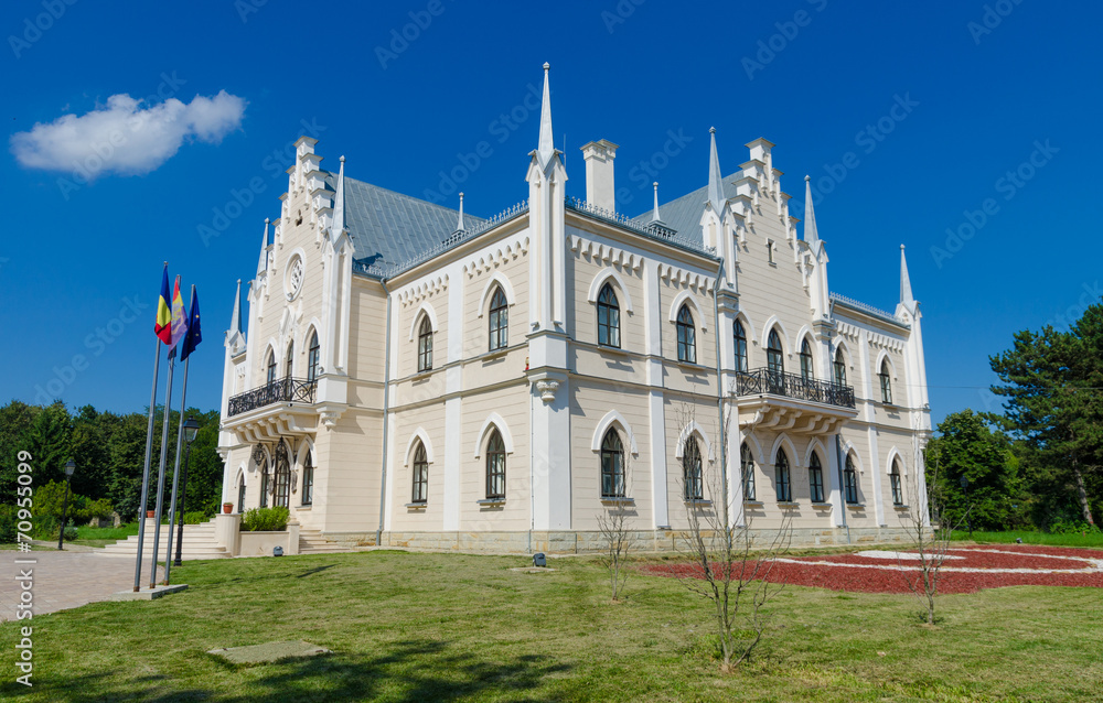 Ruginoasa palace in Moldavian region of Romania