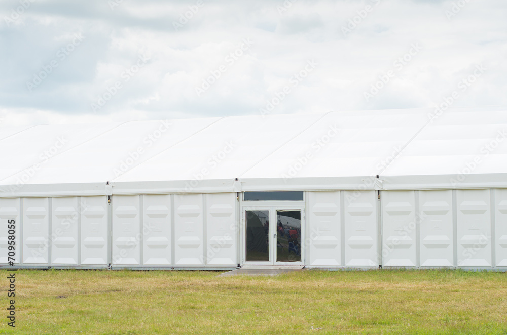 white event tent