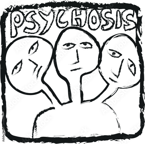 Φωτογραφία doodle concept psychosis