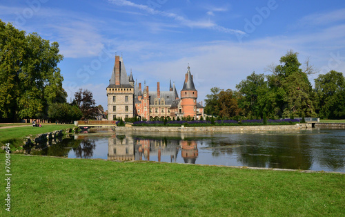 France, the picturesque castle of Maintenon photo