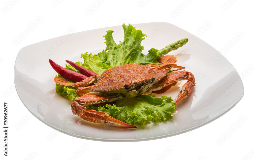 Boiled crab