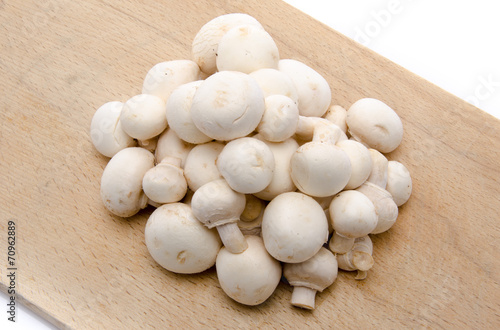 Heap of fresh button mushrooms