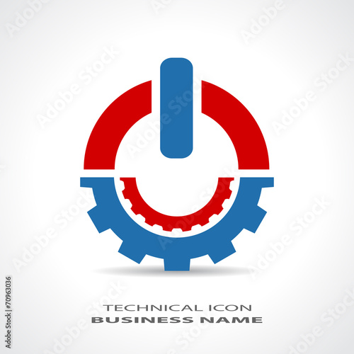 Abstract technical logo