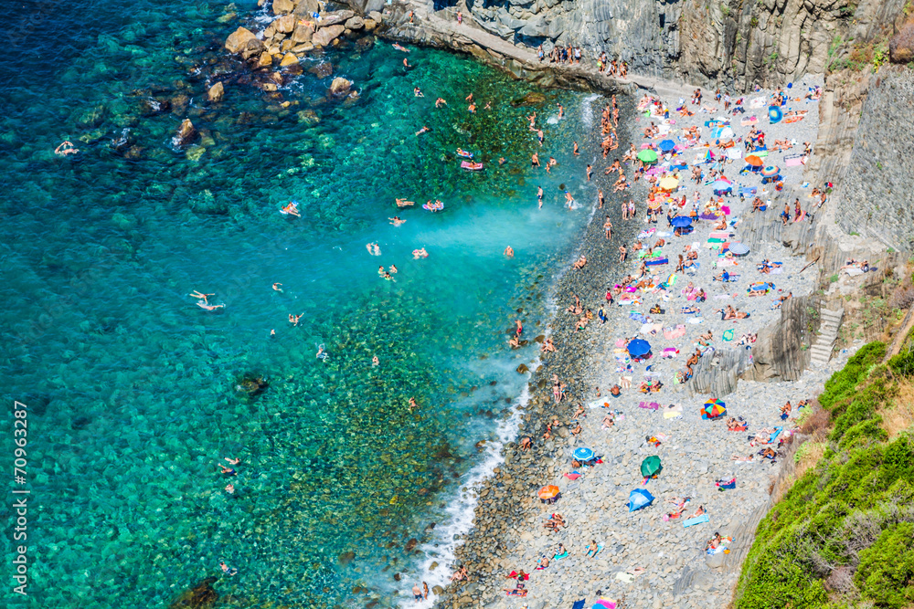 Riomaggiore coast, Cinque Terre, Italy