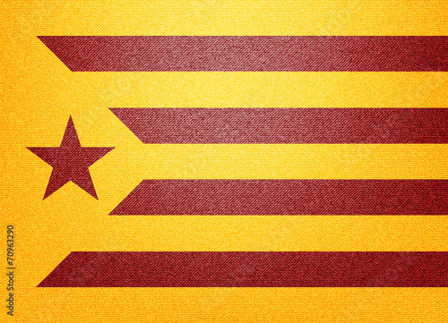 Estelada roga Catalonia flag photo