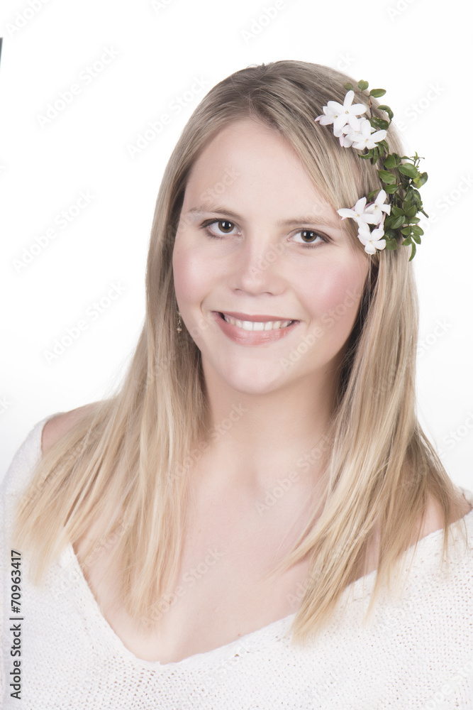 Young adult blond female Young adult blond female