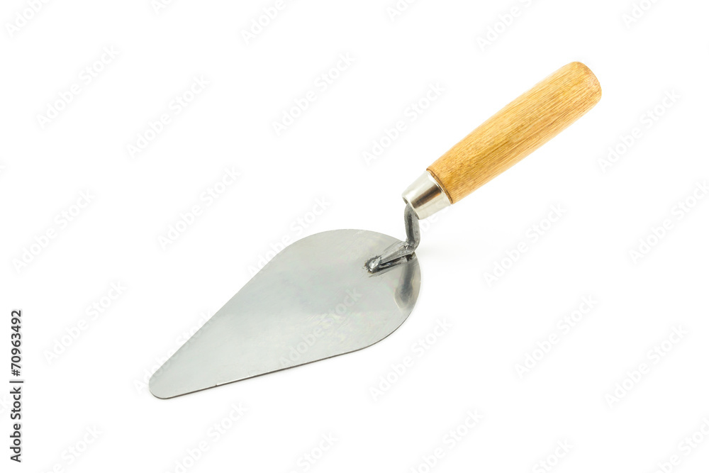 lute trowel isolated on white background lute trowel isolated on white background
