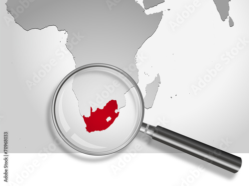 Landkarte *** Afrika Südafrika