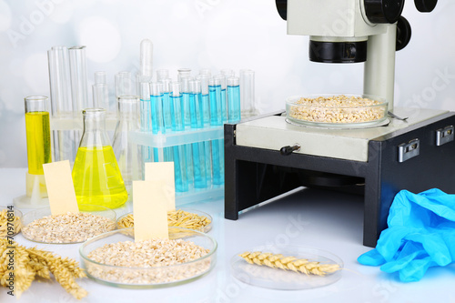 Microbiological testing for food quality at biochemistry