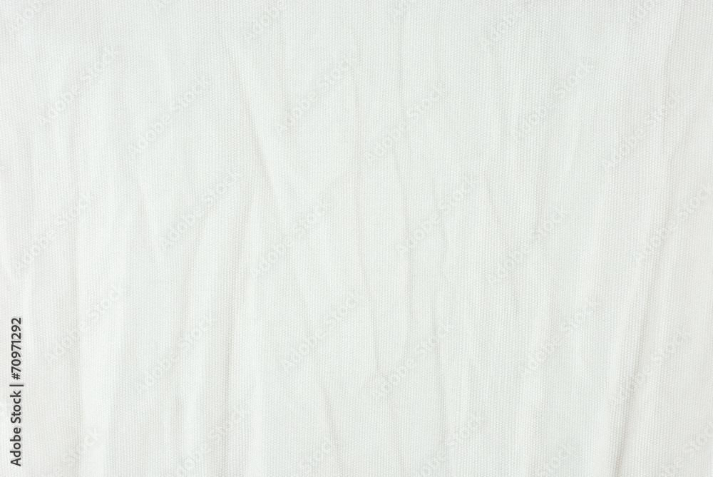 Fototapeta premium Wrinkle white canvas fabric texture.