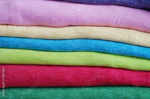 Colorful folded cotton polyester ,texture, background