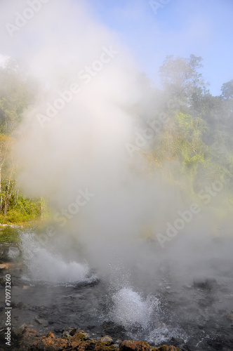 Natural hot spring in north of Thailand