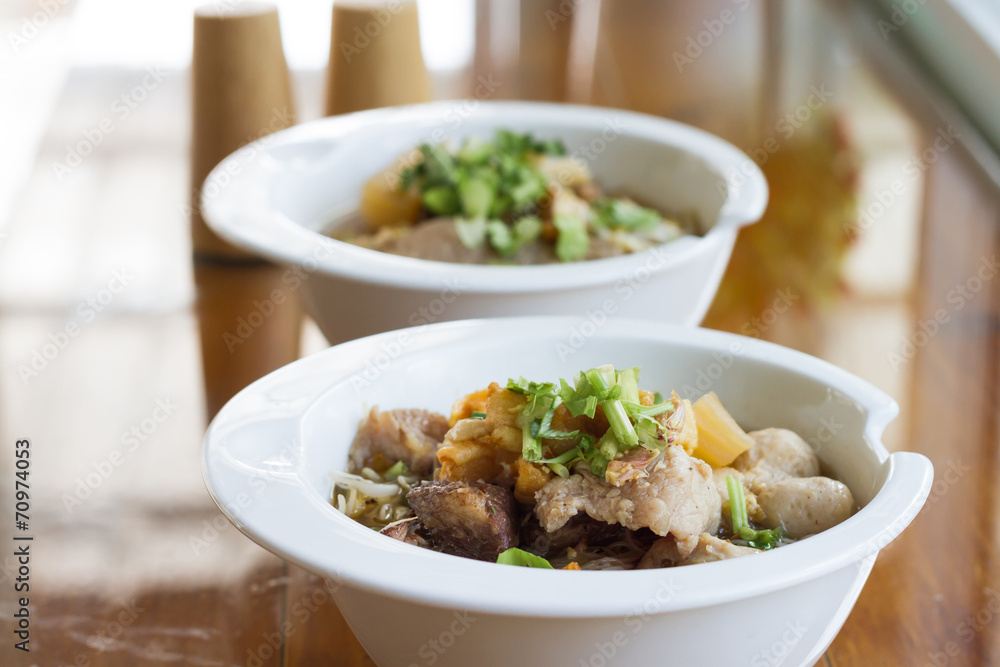 steamed pork noodle steamed pork noodle